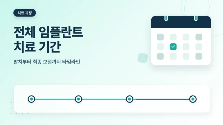 전체 임플란트 치료 기간